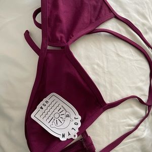 Never been worn! NWT L Jolyn vent bikini top